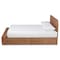 Baxton Studio Vita Ash Walnut Wood 4-Drawer Queen Size Platform Storage Bed 173-9429-10669 - alternate 4